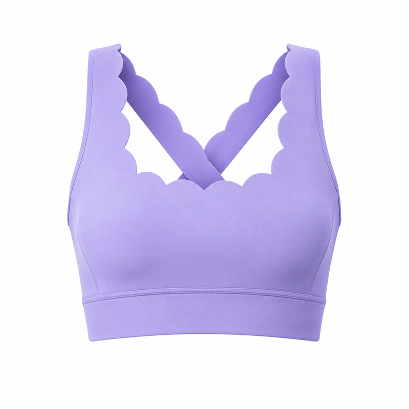 Top Pétala Purple Costas Trançadas