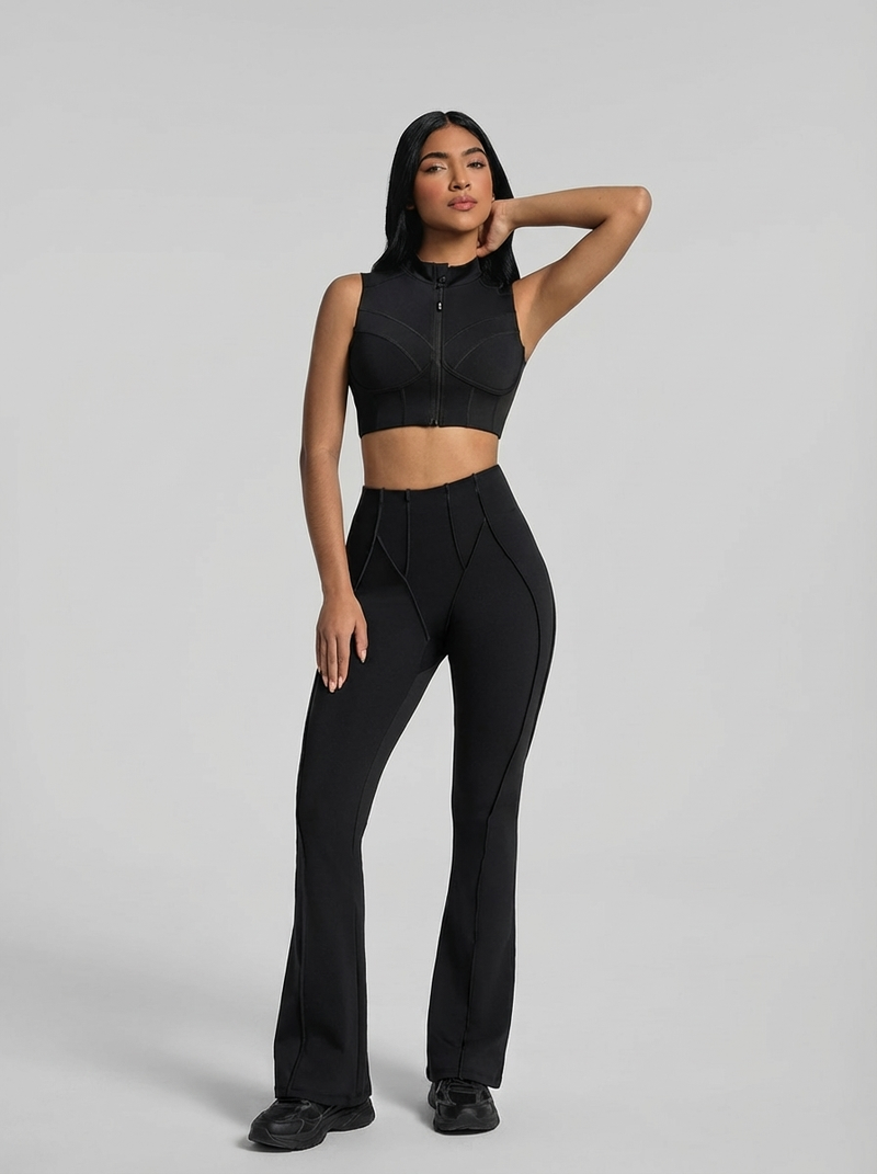 Calça Retrô Flare Preta