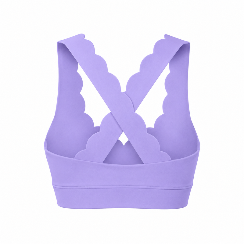 Top Pétala Purple Costas Trançadas