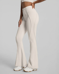 Calça Costuras Flare Off-White