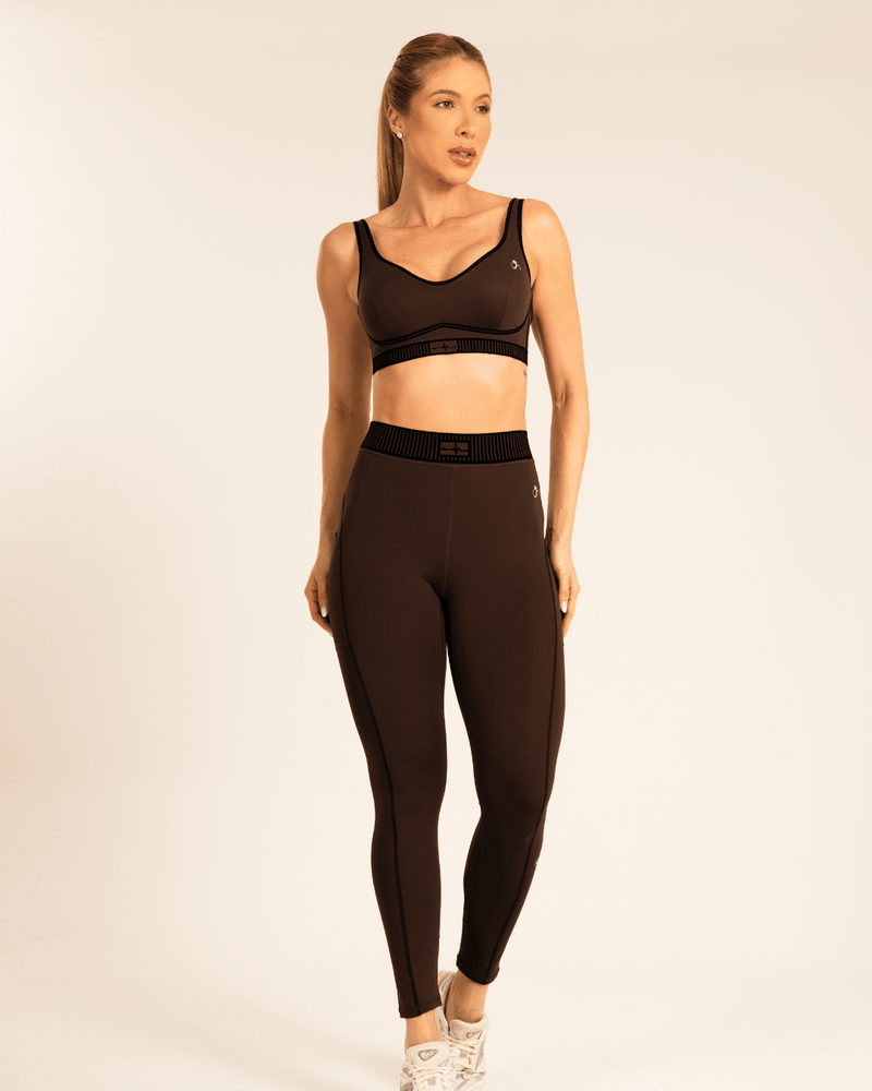Conjunto Airlift Linea Marrom Dark Coffee