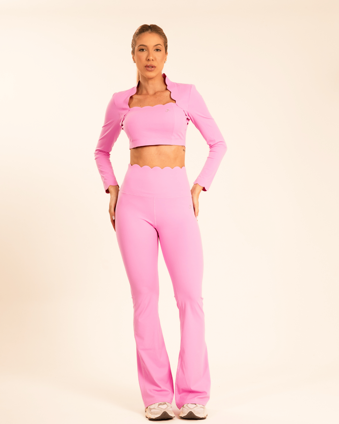 Legging Pétala Flare Rosa Pink
