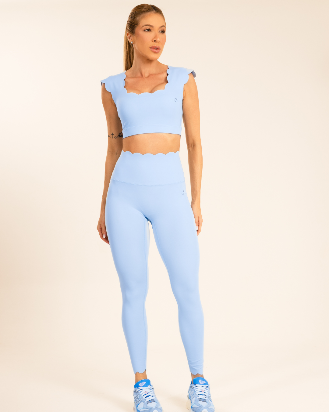 Legging Pétala Skinny Azul Candy
