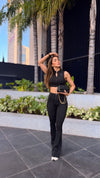 Calça Retrô Flare Preta