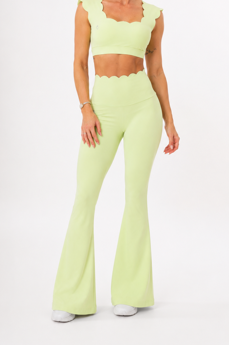 Legging Pétala Flare Verde Pistache