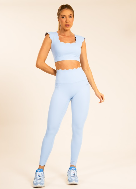 Legging Pétala Skinny Azul Candy