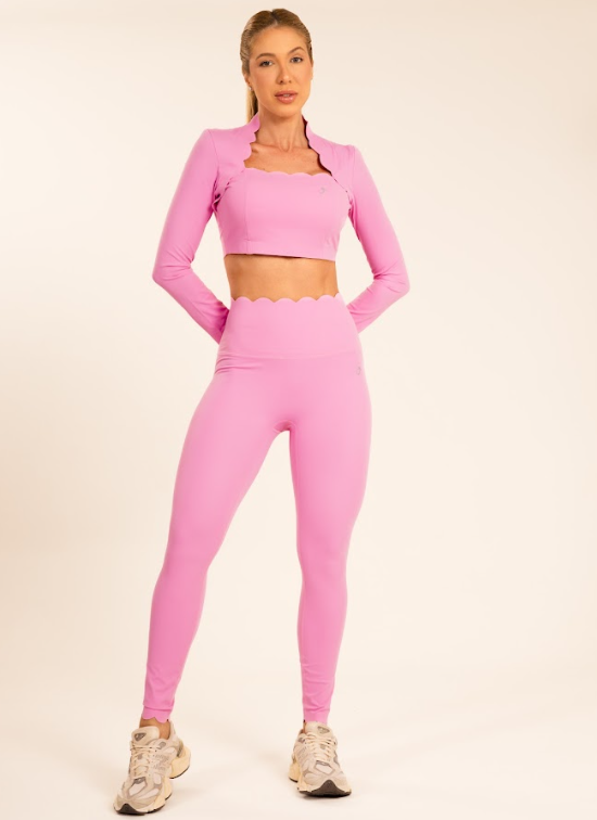 Legging Pétala Skinny Rosa Pink