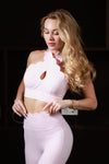Top Pétala Twist Rosa Ballet