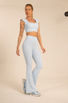 Legging Pétala Flare Azul Candy