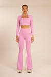 Legging Pétala Flare Rosa Pink