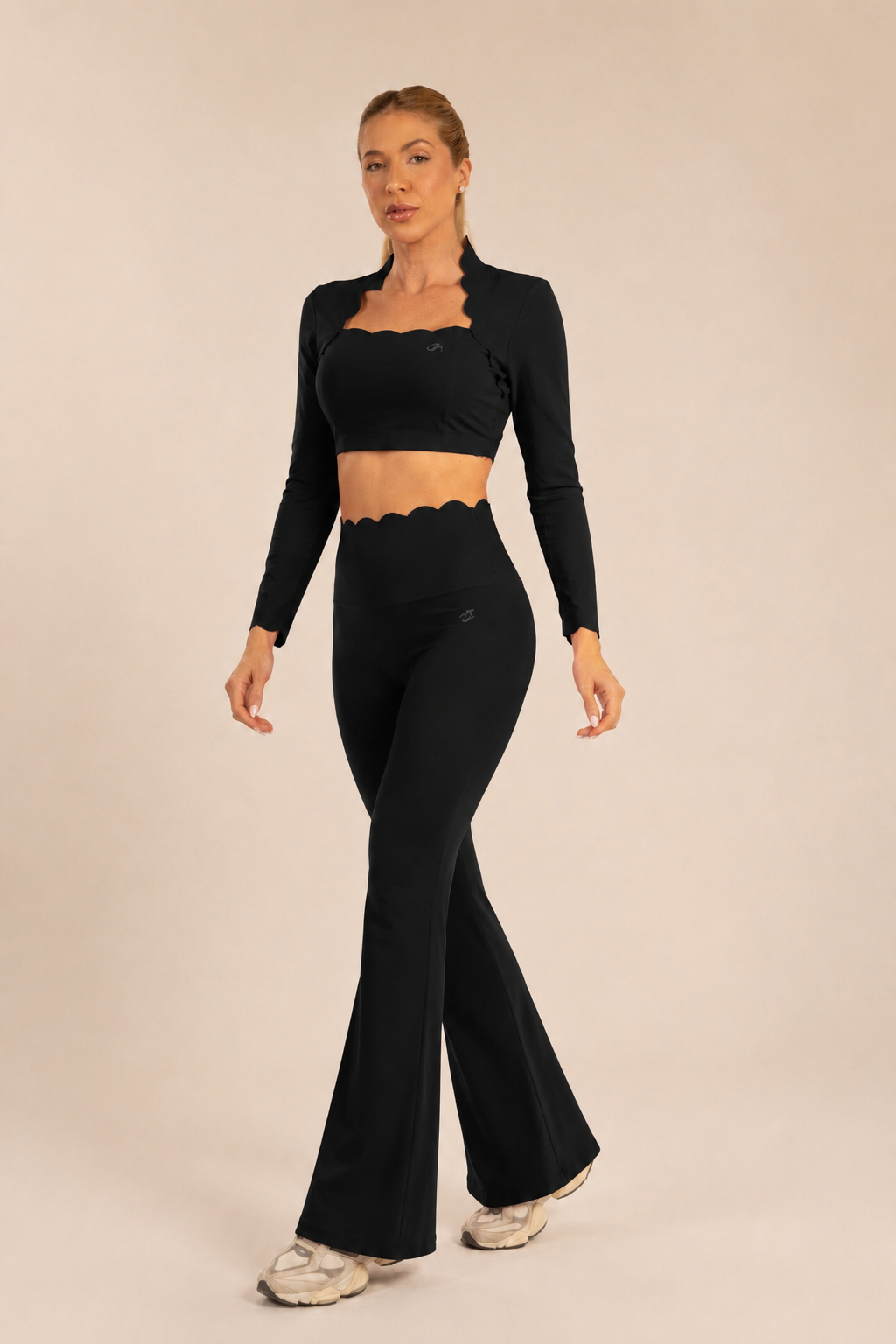 Legging Pétala Flare Preta
