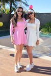 Vestido Pétala Tênis Rosa Pink