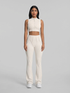Calça Retrô Flare Off-White
