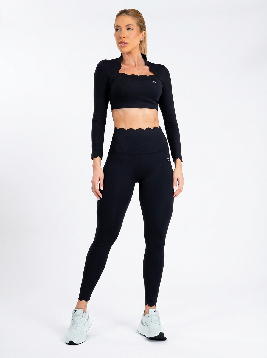 Legging Pétala Skinny Preta