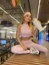 Conjunto Pétala Top + Calça - Rosa Ballet